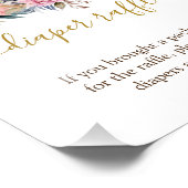 Impression Photo Panneau citrouille Baby shower Floral Déchets Jeu (Coin)