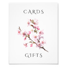 Panneau de Cartes de Mariage et Cadeaux Fleur de C