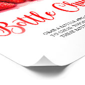 Impression Photo Panneau de jeu Baby shower de fraise Bouteille (Coin)