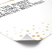 Impression Photo Panneau de la barre de bulles noire et or (Coin)