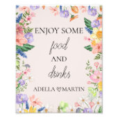 Impression Photo Panneau de la station de restauration et de boisso (Devant)