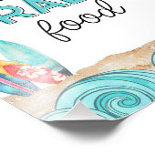Impression Photo Panneau de la table d'alimentation surf Party (Coin)