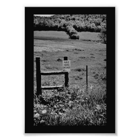 Impression Photo Panneau de pêche (Devant)