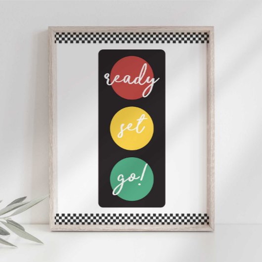 Impression Photo Panneau de voiture de la course de prêt