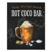 Impression Photo Panneau Hot Coco Bar (Devant)