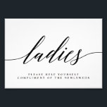 Impression Photo Panneau Mariage de salle de bain Mesdames COULEUR<br><div class="desc">Organisez une célébration élégante avec cette invitation moderne que vos invités adoreront. Conception par © berryberrysweet. Des fichiers numériques imprimables sont disponibles ! Visitez notre site web à www.berryberrysweet.com pour plus de détails !</div>