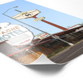 Impression Photo Panneau Motel Apache, Tucumcari, Nouveau-Mexique (Coin)