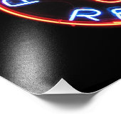 Impression Photo Panneau Neon du lecteur psychique (Coin)