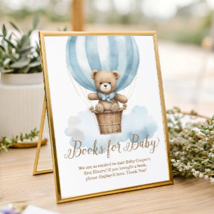 Impression Photo Panneau pour livres pour bébé à la baby shower
