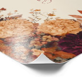 Impression Photo Panneau Rustique Automne Floral Mariage Cartes & C (Coin)