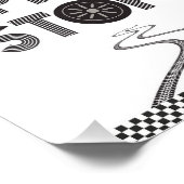 Impression Photo Panneau stop de la course (Coin)