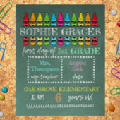 Impression Photo Panneau sur mesure Retour à l'école, Premier jour