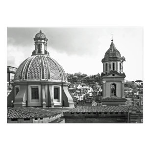 Impression Photo Panorama de Naples avec temples
