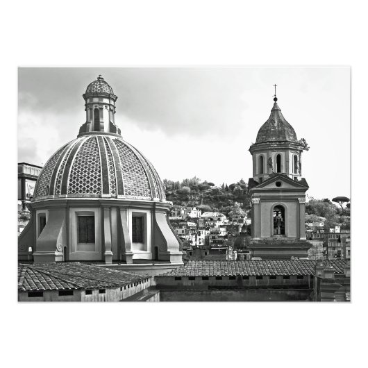 Impression Photo Panorama de Naples avec temples (Devant)