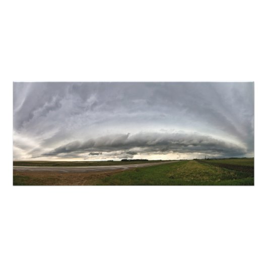 Impression Photo Panoramique de Shelf Cloud près de Vibank Sk (Devant)