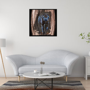 Impression Photo Panthère sortant du bois - Panther