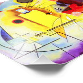 Impression Photo Papier bleu jaune Kandinsky (Coin)