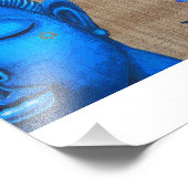 Impression Photo Papier Bouddha bleu (Coin)