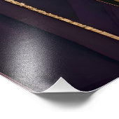 Impression Photo Papier peint en fleurs Violet Gold Wisteria (Coin)