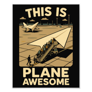 Impression Photo Papier Plan d'embarquement Humour Papier Lignes