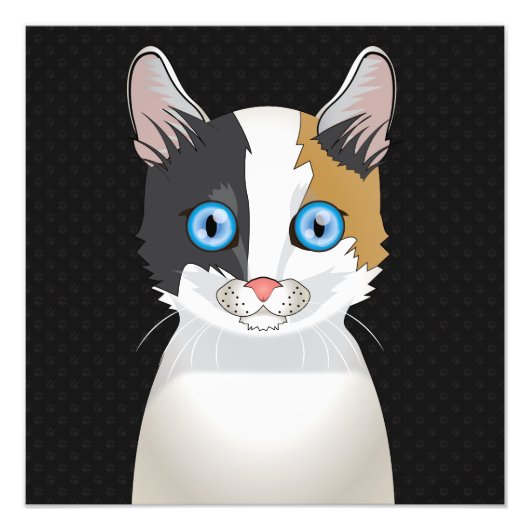 Impression Photo Papiers de cartons japonais Bobtail Cat (Devant)