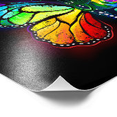 Impression Photo Papillon arc-en-ciel (Coin)