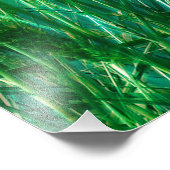 Impression Photo Papillon bleu Morpho sur herbe verte (Coin)