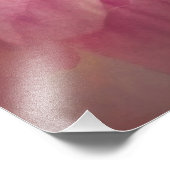 Impression Photo Papillon Dreamy aux fleurs roses (Coin)