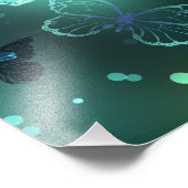 Impression Photo Papillon lumineux et papillons de nuit (Coin)