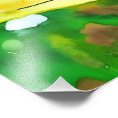 Impression Photo Papillon Malachite sur feuille verte (Coin)