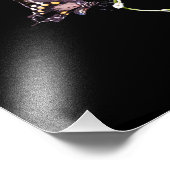 Impression Photo Papillon noir Swallowtail (Coin)