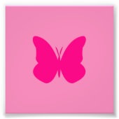 Impression Photo papillon rose chaud (Devant)