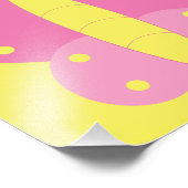 Impression Photo Papillon rose et jaune (Coin)