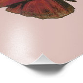 Impression Photo Papillon rouge coq (Coin)