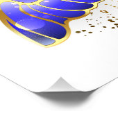 Impression Photo Papillon Saphir Fleur (Coin)