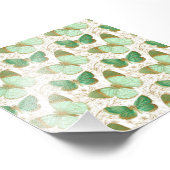 Impression Photo Papillon Vert Fleur Florale Fleurir (Coin)