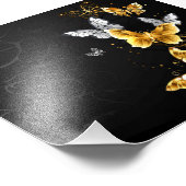 Impression Photo Papillons blancs et dorés (Coin)