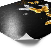 Impression Photo Papillons blancs et dorés (Coin)