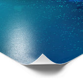 Impression Photo Papillons d'or sur un Arrière - plan bleu (Coin)