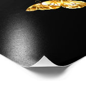 Impression Photo Papillons dorés et blancs (Coin)