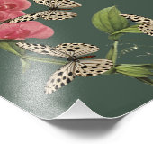 Impression Photo Papillons Et Fleur De Pois Doux 8x10 (Coin)