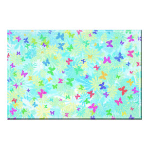 Impression Photo Papillons et marguerites colorés par Shirley Taylo