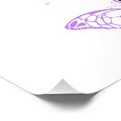 Impression Photo Papillons Monarque sur Arrière - plan pourpre (Coin)