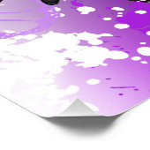 Impression Photo Papillons Monarque sur Arrière - plan pourpre (Coin)