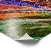 Impression Photo Paradis Floral Oiseau Phoenix Rising Flame Art (Coin)