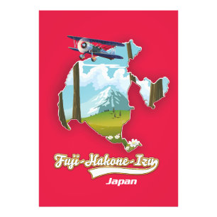 Impression Photo parc national fuji hakone izu, carte japonaise