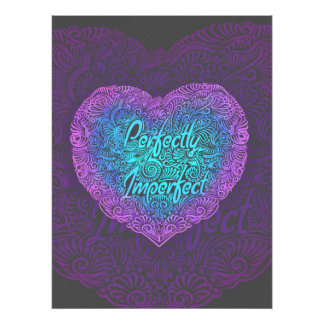 Impression Photo Parfaitement imparfait, Citation Positive