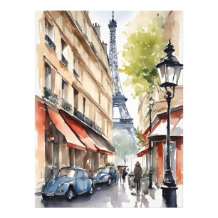 Impression Photo Paris aquarelle