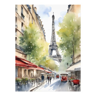 Impression Photo Paris aquarelle