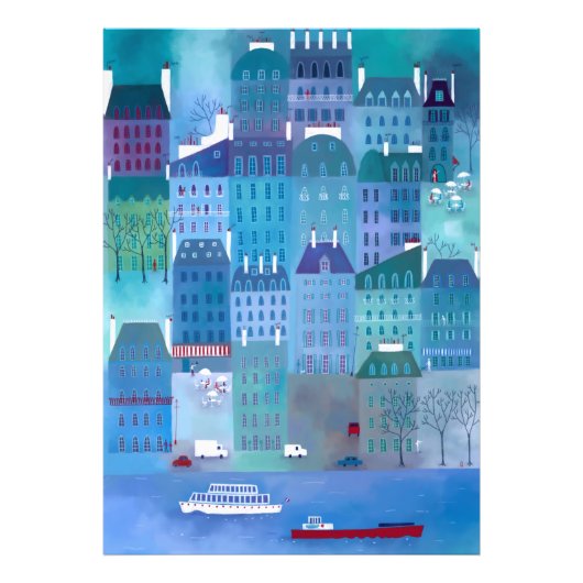 Impression Photo Paris Blues (Devant)